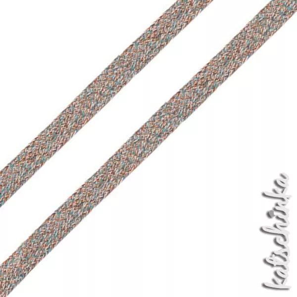 Flache Baumwoll-Kordel meliert 20 mm – Hochwertiges Hoodieband für Kleidung & Taschen